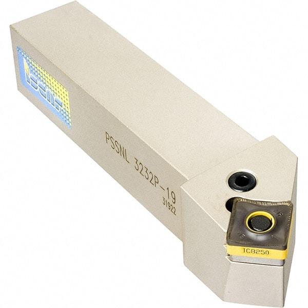 Iscar - PTGN, Left Hand Cut, 3/4" Shank Height x 3/4" Shank Width, Negative Rake Indexable Turning Toolholder - 4-1/2" OAL, Multiple Insert Compatibility, Series Heliturn LD - Eagle Tool & Supply