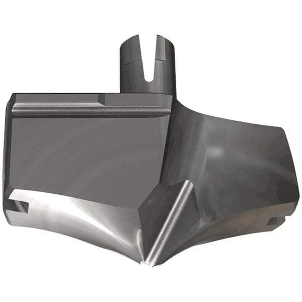 Iscar - Series HFP-IQ, 33.2mm Diam Grade IC908 Replaceable Drill Tip - Carbide, TiAlN/TiN Finish, 34 Seat Size - Eagle Tool & Supply