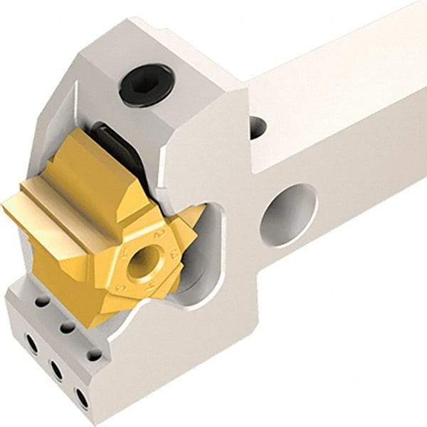 Iscar - H690 WNMU0705 MM Grade IC810 Carbide Milling Insert - AlTiN/TiN Finish, 5.9mm Thick, 11.5mm Inscribed Circle, 0.8mm Corner Radius - Eagle Tool & Supply