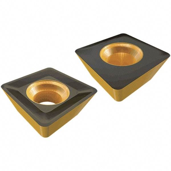 Iscar - SDHT100408 EN Grade IC5820 Carbide Milling Insert - Al2O3 Finish, 4.5mm Thick, 0.8mm Corner Radius - Eagle Tool & Supply