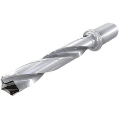 Iscar - 1.299 to 1.335" Diam, 5xD, 6.49" Max Drill Depth, 1-1/4" Shank Diam, 10.36" OAL, Replaceable Tip Drill - HFP-IQ Insert, 33 Seat Size, DFN Toolholder, Series ChamIOdrill - Eagle Tool & Supply