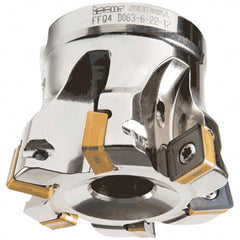 Iscar - Indexable High-Feed Face Mills Cutting Diameter (Decimal Inch): 0.708 Cutting Diameter (mm): 18 - Eagle Tool & Supply