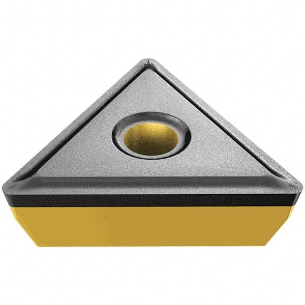 Iscar - TPMR222 Grade IC830 Carbide Turning Insert - TiAlN/AlTiN/TiN Finish, 60° Triangle, 6.35mm Inscr Circle, 3.18mm Thick, 0.8mm Corner Radius - Eagle Tool & Supply