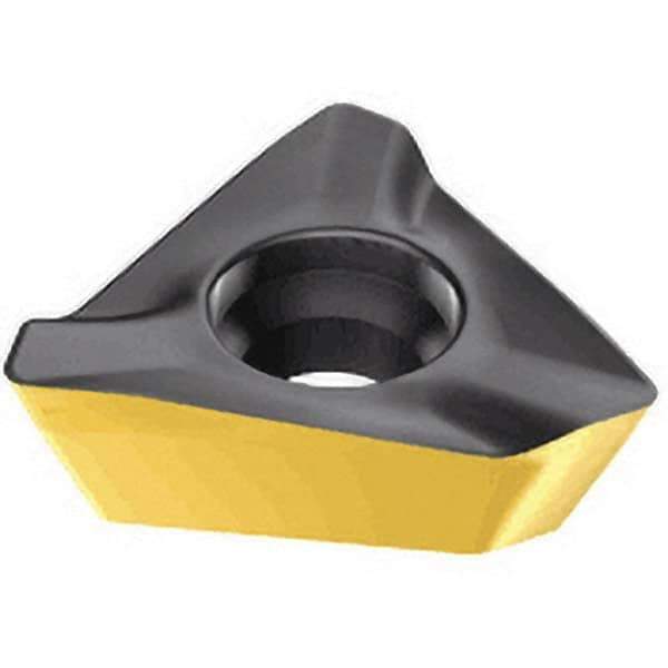 Iscar - HM390 TPKT1003 PDR Grade IC882 Carbide Milling Insert - TiAlN/TiN Finish, 3.85mm Thick, 7.5mm Inscribed Circle, 0.8mm Corner Radius - Eagle Tool & Supply