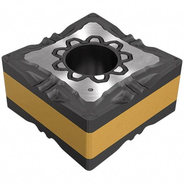 Iscar - SNMG432 F3P Grade IC830 Carbide Turning Insert - TiAlN/AlTiN/TiN Finish, 90° Square, 12.7mm Inscr Circle, 4.76mm Thick, 0.8mm Corner Radius - Eagle Tool & Supply