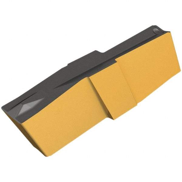 Iscar - 5.00-0.40GIP Grade IC520, 5mm Cutting Width Carbide Grooving Insert - 0.4mm Corner Radius, Uncoated - Eagle Tool & Supply
