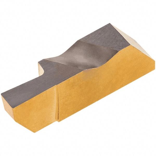 Iscar - 3094INGD Grade IC807, 2.39mm Cutting Width Carbide Grooving Insert - 6.35mm Max Depth of Cut, Left Hand, 0.19mm Corner Radius, TiAlN/TiN Finish - Eagle Tool & Supply