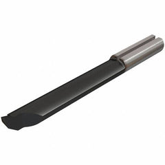 Iscar - 6mm Min Bore Diam, 0.5mm Max Bore Depth, 6mm Shank Diam, Chamfering & Corner Radius Boring Bar - 0.006" Corner Radius, Right Hand Cut, Solid Carbide, TiAlN Finish - Exact Industrial Supply