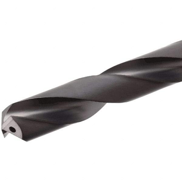 Iscar - 7.5mm 140° Solid Carbide Jobber Drill - TiAlN Finish, Right Hand Cut, Spiral Flute, Straight Shank, 91mm OAL, Standard Point - Eagle Tool & Supply