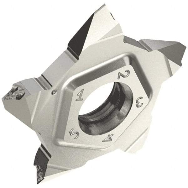 Iscar - PENTA24A MT Grade IC908, External ISO Threading Insert - Right Hand Insert, TiAlN Finish, Carbide - Eagle Tool & Supply