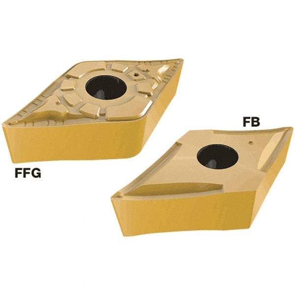 Iscar - DNMG441 FB Grade IC20N Carbide Turning Insert - Uncoated, 55° Diamond, 12.7mm Inscr Circle, 6.35mm Thick, 0.4mm Corner Radius - Eagle Tool & Supply