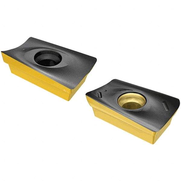 Iscar - H690 WNMU0705 MM Grade IC330 Carbide Milling Insert - TiCN/TiN Finish, 5.9mm Thick, 11.5mm Inscribed Circle, 0.8mm Corner Radius - Eagle Tool & Supply