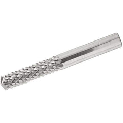 Iscar - 10mm Cutting Diam x 20mm Length of Cut, 6 Flute, Compression Spiral Router Bit - Uncoated, Right Hand Cut, Solid Carbide, 72mm OAL x 10mm Shank Diam, Square End - Eagle Tool & Supply