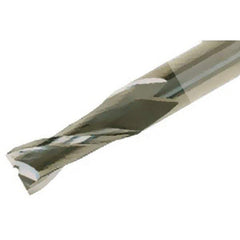 Iscar - 4mm, 12mm LOC, 6mm Shank Diam, 57mm OAL, 2 Flute, Solid Carbide Square End Mill - Single End, TiAlN Finish, Spiral Flute, 30° Helix, Right Hand Cut, Right Hand Flute - Eagle Tool & Supply