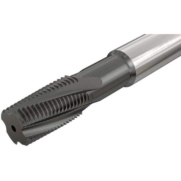 Iscar - M24x2.00 ISO, 20mm Cutting Diam, 6 Flute, Solid Carbide Helical Flute Thread Mill - Internal Thread, 56mm LOC, 105mm OAL, 20mm Shank Diam - Eagle Tool & Supply
