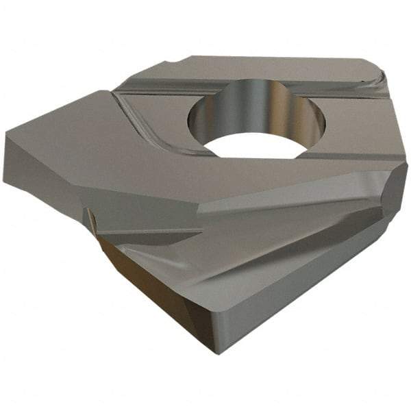 Iscar - HCCD200-R2.0 QF Grade IC908 Carbide Milling Insert - TiAlN Finish, 4.65mm Thick, 2mm Corner Radius - Eagle Tool & Supply