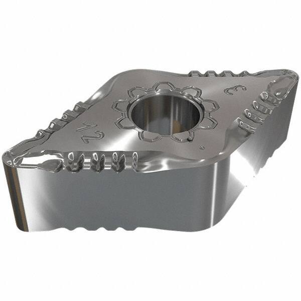 Iscar - DNMG432 F3P Grade IC807 Carbide Turning Insert - TiAlN/TiN Finish, 55° Diamond, 12.7mm Inscr Circle, 4.76mm Thick, 0.8mm Corner Radius - Eagle Tool & Supply