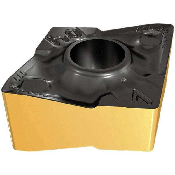 Iscar - CNMX342 M3PW Grade IC520N Carbide Turning Insert - TiCN/TiN Finish, 80° Diamond, 9.52mm Inscr Circle, 4.4mm Thick, 0.8mm Corner Radius - Eagle Tool & Supply