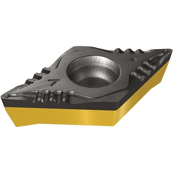 Iscar - DCMT13T508 F3P Grade IC8150 Carbide Turning Insert - TiCN/Al2O3/TiN Finish, 55° Diamond, 11mm Inscr Circle, 5.11mm Thick, 0.8mm Corner Radius - Eagle Tool & Supply