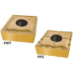 Iscar - CNMG432 FWT Grade IC520N Carbide Turning Insert - TiCN/TiN Finish, 80° Diamond, 12.7mm Inscr Circle, 4.76mm Thick, 0.8mm Corner Radius - Eagle Tool & Supply