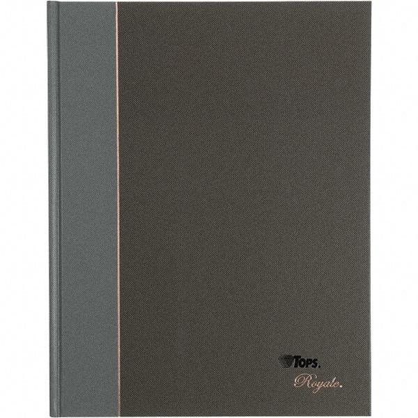 TOPS - 96 Sheet, 10-1/2 x 8", Legal/Wide (Style) Business Notebook - Black & Gray - Eagle Tool & Supply