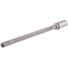 Iscar - 375mm Max Drill Depth, 25xD, 14mm Diam, Indexable Insert Drill - 1 Insert, 25mm Shank Diam, Weldon Flat Shank - Eagle Tool & Supply
