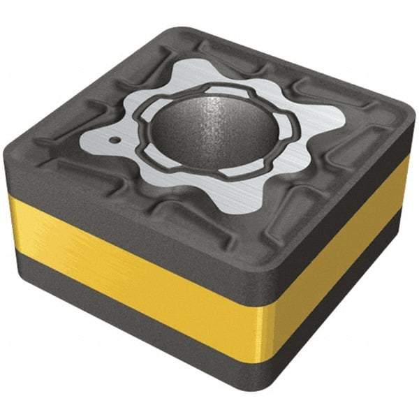 Iscar - SNMG331 M3P Grade IC807 Carbide Turning Insert - TiAlN/TiN Finish, 90° Square, 9.52mm Inscr Circle, 4.76mm Thick, 0.4mm Corner Radius - Eagle Tool & Supply
