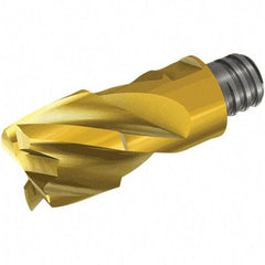 Iscar - MM EFCB Grade IC908 Carbide End Milling Tip Insert - TiAlN/TiN Finish, 4 Flutes, 14mm Cutting Diam, 11.5mm Depth of Cut, 28mm Extension - Eagle Tool & Supply