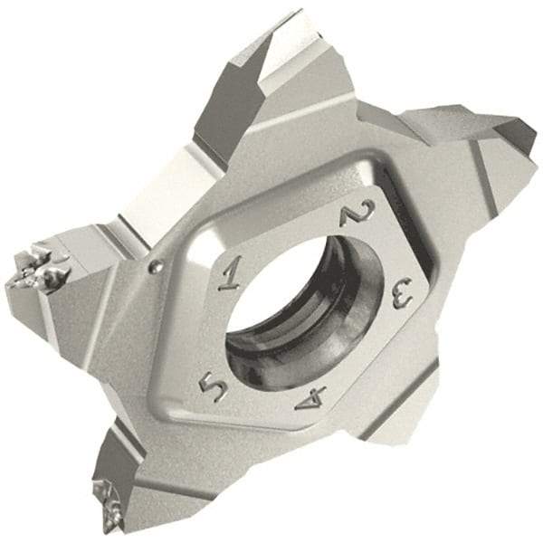 Iscar - PENTA24 Grade IC908, External ISO Threading Insert - 1 TPI Ext Pitch, Right Hand Insert, TiAlN Finish, Carbide - Eagle Tool & Supply