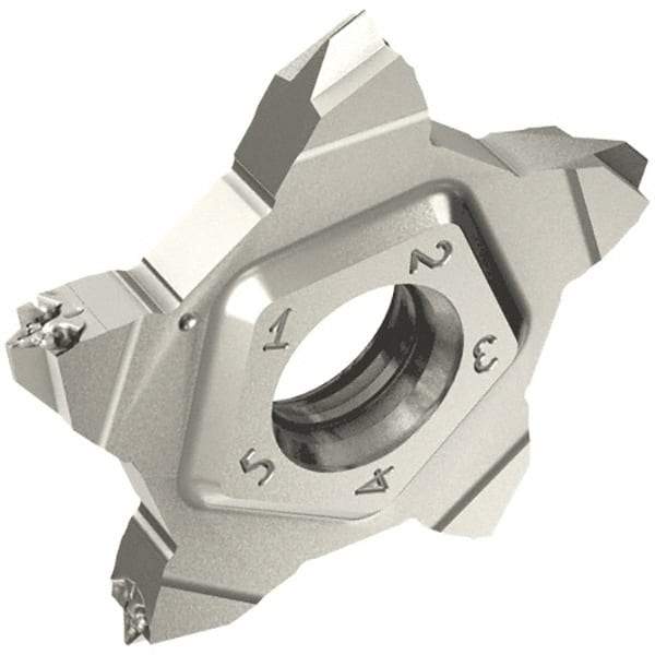 Iscar - PENTA24 Grade IC908, External ISO Threading Insert - 0.5mm Ext Pitch, Right Hand Insert, TiAlN Finish, Carbide - Eagle Tool & Supply
