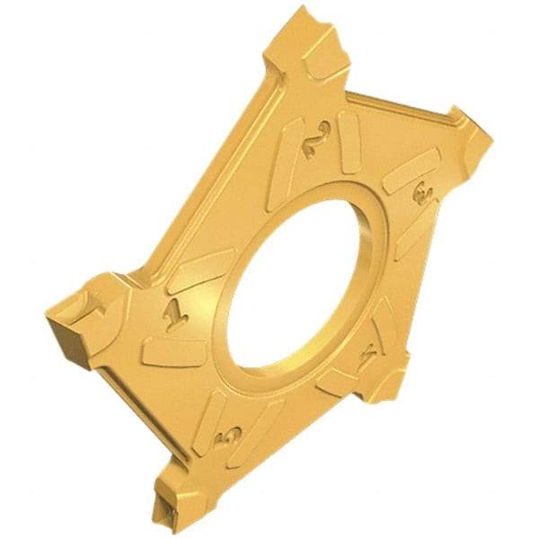 Iscar - PENTAD32L300 Grade IC808, 3mm Cutting Width Carbide Cutoff Insert - Left Hand Lead Angle, 0.2mm Corner Radius, TiAlN Finish - Eagle Tool & Supply