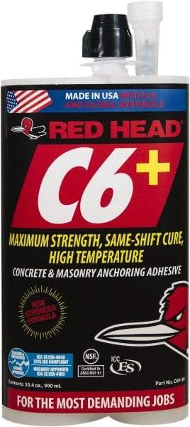 Red Head - Anchoring Adhesives Adhesive Material: Epoxy Volume (fl. oz.): 30.00 - Eagle Tool & Supply