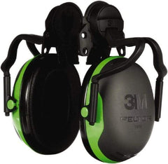 3M - Hard Hat Cap Mounted Black Earmuffs - 20 NRR Rating - Eagle Tool & Supply