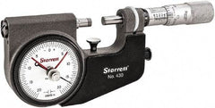 Starrett - Mechanical Indicating Micrometers Minimum Measurement (Inch): 0 Maximum Measurement (Inch): 1 - Eagle Tool & Supply