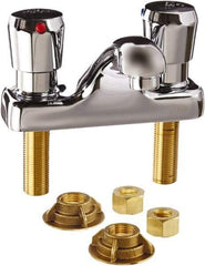 Zurn - Integral, Metering Faucet, Chrome Plated Deck Mount, Lavatory Metering Faucet - Push Button Handle - Eagle Tool & Supply