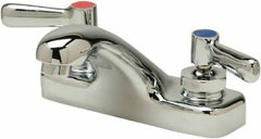 Zurn - Integral, Two Handle, Chrome Plated Deck Mount, Laundry Faucet - Lever Handle - Eagle Tool & Supply