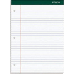 TOPS - 100 Sheet, 8-1/2 x 11-3/4", Legal/Wide (Style) Writing Pad - White - Eagle Tool & Supply
