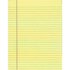 TOPS - 50 Sheet, 8-1/2 x 11", Legal/Wide (Style) Legal Pad - Canary - Eagle Tool & Supply