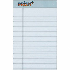 TOPS - 50 Sheet, 5 x 8", Narrow Legal Pad - Pastel Gray - Eagle Tool & Supply