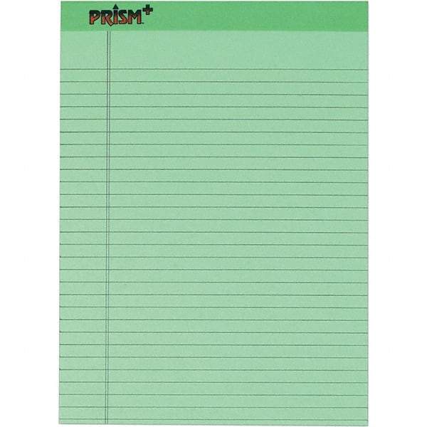 TOPS - 50 Sheet, 8-1/2 x 11-3/4", Legal/Wide (Style) Legal Pad - Pastel Green - Eagle Tool & Supply