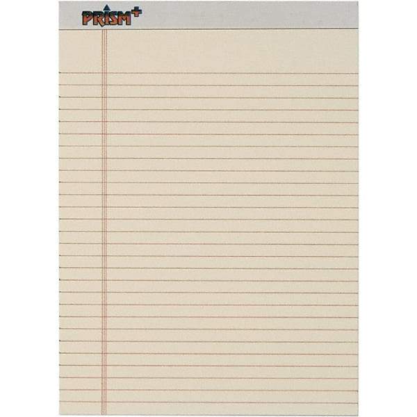 TOPS - 50 Sheet, 8-1/2 x 11-3/4", Legal/Wide (Style) Legal Pad - Pastel Ivory - Eagle Tool & Supply
