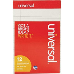 UNIVERSAL - 50 Sheet, 5 x 8", Narrow Note Pad - Gray - Eagle Tool & Supply