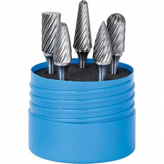 SGS Pro - Burr Sets Head Shape: Ball Nose Cone; Ball Nose Cylinder; Ball Nose Tree; Cylinder w/Endcut; Pointed Tree Tooth Style: Double Cut - Eagle Tool & Supply