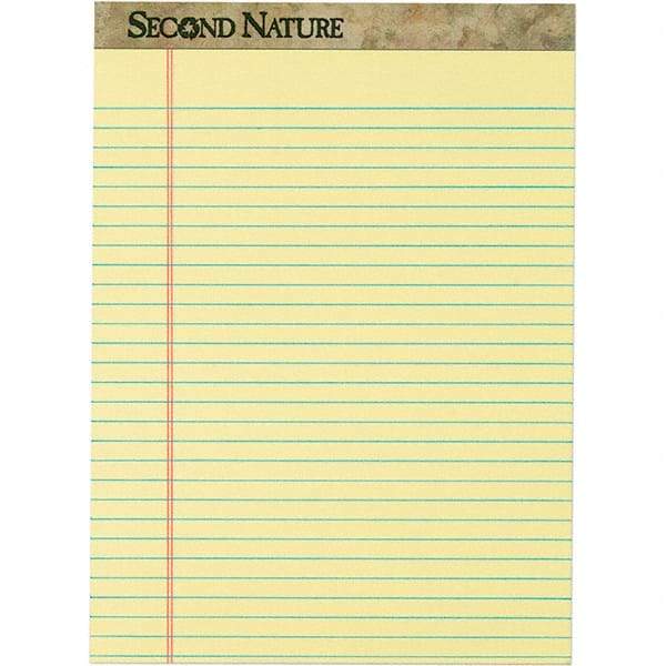 TOPS - 50 Sheet, 8-1/2 x 11-3/4", Legal/Wide (Style) Writing Pad - Canary - Eagle Tool & Supply