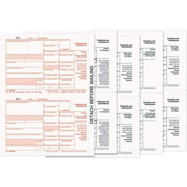TOPS - 24 Sheet, 8-1/2 x 11", Form - White - Eagle Tool & Supply