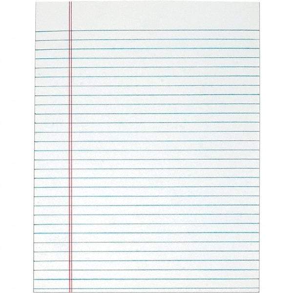 TOPS - 50 Sheet, 8-1/2 x 11", Legal/Wide (Style) Legal Pad - White - Eagle Tool & Supply