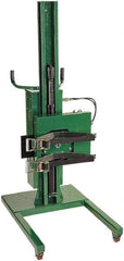 Valley Craft - 800 Lb Load Capacity, 30 & 55 Gal Drum Stacker/Rotator - 30" Wide x 90" High, 4 Steel Wheels - Eagle Tool & Supply