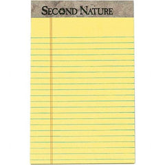 TOPS - 50 Sheet, 5 x 8", Narrow Writing Pad - Canary - Eagle Tool & Supply
