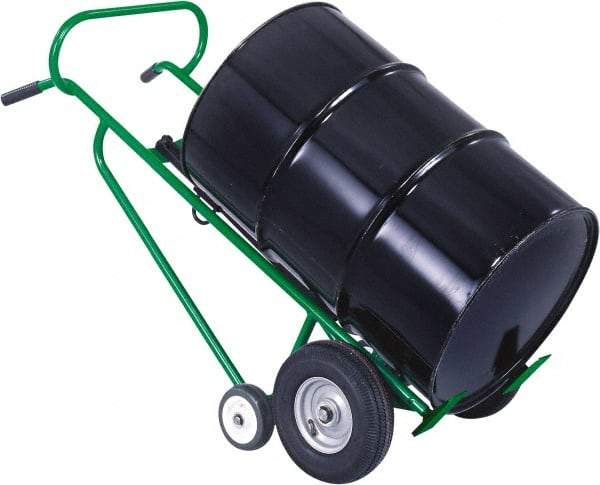 Valley Craft - 1,000 Lb Load Capacity, 30 & 55 Gal Drum Hand Truck - For 30 Gal & 55 Gal Drums - Eagle Tool & Supply