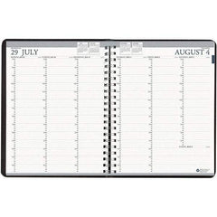 House of Doolittle - 112 Sheet, 8-1/2 x 11", Weekly Planner - Black - Eagle Tool & Supply